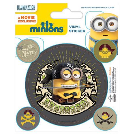 Minions Pirate Vinyl Stickers £0.99